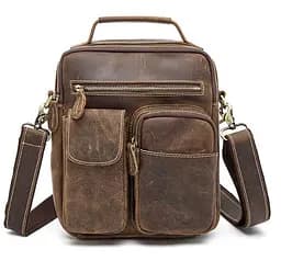 Чоловіча шкіряна сумка Vintage 22х28х6 см sum0012518