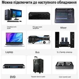 Комплект з 2х бездротових професійних мікрофонів із приймачем Nectronix WM-2 UHF, до 20 метрів (101158) - мініатюра 6