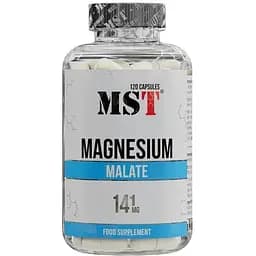 Магній малат MST Magnesium Malate, 120 капсул для підтримки м'язів, кісток