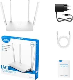 Маршрутизатор Cudy WR1300, AC1200 Gigabit Wi-Fi Mesh Router (WR1300) - мініатюра 5