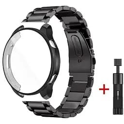 Комплект Tamister для годинника Xiaomi Mi Watch Color 2 чорний (чохол + ремінець Rolex design 22 мм)