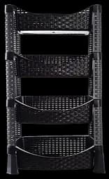 Этажерка 4-х ярусная Violet House 0740 Ротанг Гэлакси Black (7035364)