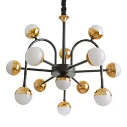 Люстра Brille молекула підвісна LED 256W WW+NW+CW BK+G (BL-747S/13) - мініатюра 7