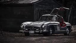 Деревянный пазл Mercedes-Benz 300sl, А1, Картонная коробка 500+ элементов