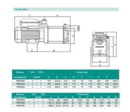 Відцентровий насос Shimge PRm 202 0.31 кВт, Нmax=22 м, Qmax=90л/хв - мініатюра 3