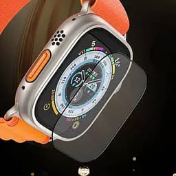 Захисне 2.5D скло Blueo Corning Gorilla Glass для Apple Watch Ultra / Ultra 2 49mm Чорний - мініатюра 3