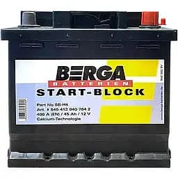 Акумулятор Berga Startblock 45Ah Ев (-/+) (400EN) (207х175х190)