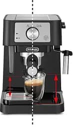 Кавоварка ріжкова DELONGHI Stilosa EC260.BK Чорний UA - мініатюра 3