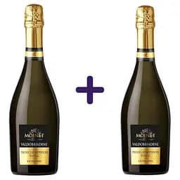 Вино ігристе Moinet Valdobbiadene Prosecco Superiore DOCG біле екстра сухе 1.5 л (2 шт. х 0.75 л)