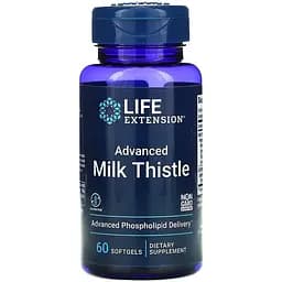 Натуральная добавка Life Extension Advanced Milk Thistle, 60 капсул
