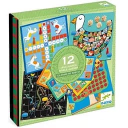 Настольная игра Djeco Набор классических игр 12 в 1 (12 Classic Games by Djeco) (DJ05218)