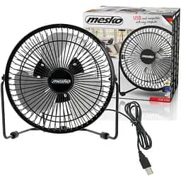 Вентилятор Mesko MS 7322 настільний/ USB/ 4,5Вт/ D=15см/ чорний - мініатюра 9