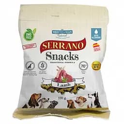 SERRANO Натуральные лакомства для собак 100г, ЯГНЁНОК