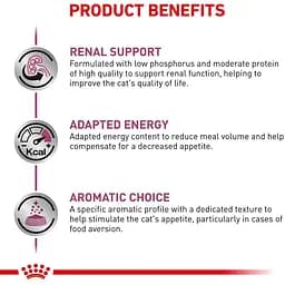 Вологий корм Royal Canin Renal With Fish для котів з хронічною нирковою недостатністю 85 г - мініатюра 3