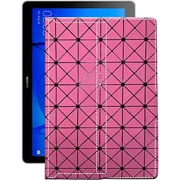 Чохол StatusCASE з екошкіри для планшету Huawei MediaPad T3 10 Рожевий ромб