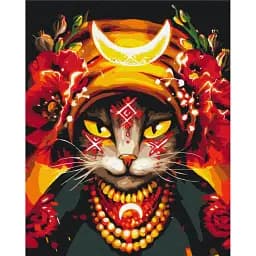 Картина по номерам Brushme Киса Мольфарка ©Марианна Пащук 40x50 см