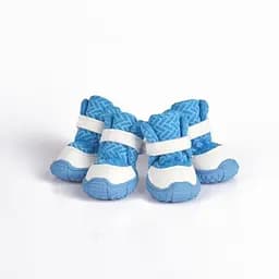 Черевики Ruispet для малих порід собак, демісезо ні, 4 шт./упак. сині, 4,5x4,0 см, №3 - мініатюра 2