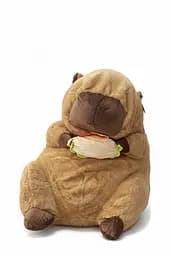 Детский набор Игрушка плед Капибара с бургером мягкая игрушка 60 см с пледом 1,20 x 1,50 м