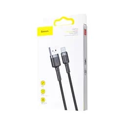 Кабель Baseus cafule Cable USB For Type-C 2A 3m Gray + Black - мініатюра 2