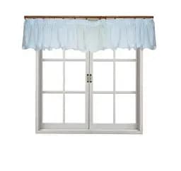 Занавеска Прованс батистовая с кружевом, 296х40 см, белый (6905)