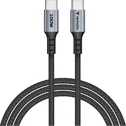 Дата кабель USB-C to USB-C 1.2m 100W black Verbatim (31846)