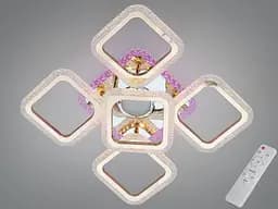 Люстра стельова з димером, підсвічуванням і MP3, 150 Вт