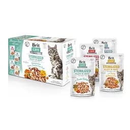 Корм вологий для стерилізованих кішок Brit Care Flavour box Sterilized філе в соусі, набір павучів 12 х 85 г - мініатюра 2