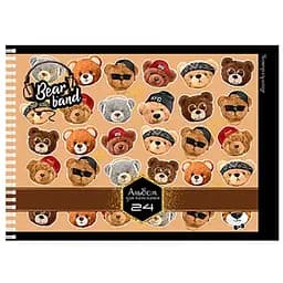 Альбом для малювання Апельсин Bear Band A4 24 аркуші (АП-0306-4)