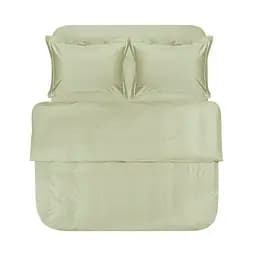 Постельное белье сатин Lotus Home - Dakota Modern оливковый евро