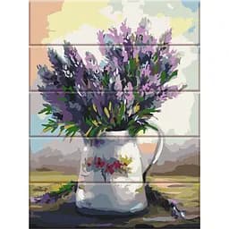 Картина за номерами на дереві Лавандовий букет ArtStory 30х40 см кольорова 000169556