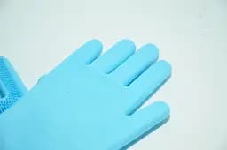 Cиліконові рукавички Magic Silicone Gloves Blue - мініатюра 3