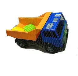 Автомобиль Камаз Х2 самосвал ОРИОН 471 (385x195x200 мм), в сетке (4823036901471) Сине-оранжевый