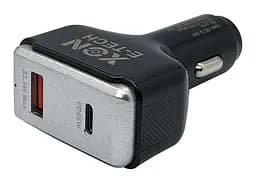Автомобильное зарядное устройство XON MaxCharge Type-C 87.5W (Type-C PD65 + Type-A 15V/1.5A) Black (SC42CL6W1B 3524)