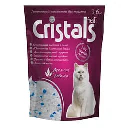 Наполнитель силикагелевый Cristals Fresh с лавандой 3.6л