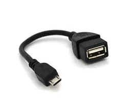 Кабель переходник OTG USB 2.0 AF - MicroUSB 10 см USB мама