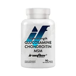 Хондропротектор IronFlex Glucosamine Chondroitin MSM Triple Strenght 90 таблеток