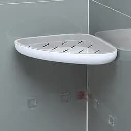 Полиця кутова МВМ My Home BP-26 клейка біла з сірим (BP-26 WHITE/GRAY) - мініатюра 8