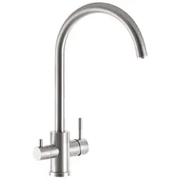 Смеситель для кухни на две воды Zerix SUS-021-2 ZX3238 Нержавеющая сталь