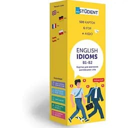 Настольная игра English Student Карточки для изучения английского языка English Student Idioms B1-B2 (укр.) (591225996)