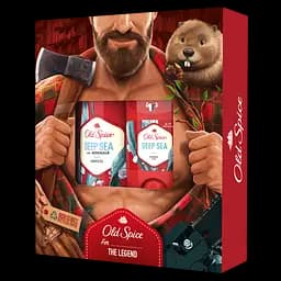 Подарунковий набір Old Spice Deep Sea: Твердий дезодорант 50 мл + Гель для душа 250 мл - мініатюра 2