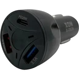 Автомобильное зарядное устройство XON UniLink Type-C 20W PD20 + QC3.0 + 5V/3.1A Black (5060948063449)