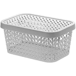 Коробка для зберігання речей, з кришкою, смокі 1.5 л  (2347-IH-смокі)