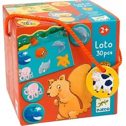 Настільна гра Djeco Дитяче лото Тварини (Loto Animals, 30 pcs) (DJ08120)