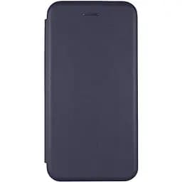 Кожаный чехол-книжка Epik Classy для Motorola Moto G13 Темно-синий