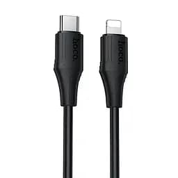 Дата кабель Hoco X124 Bien silicone Type-C to Lightning 27W (1m) Black