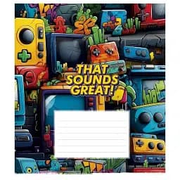 Зошит учнівський Школярик Cool boys club 024-3334L-4 в лінію 24 аркушів 