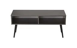 Тумба під TV Невада Ferrum-decor 45x100x38 Чорний метал ДСП Венге Магія 16 мм (FRD-106721) - мініатюра 5