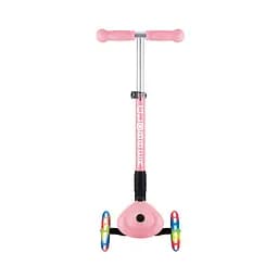 Самокат Globber Junior Foldable Lights пастельно-рожевий з квітами, до 50 кг, 2+ - мініатюра 7