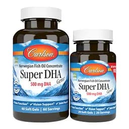 Жирні кислоти Carlson Labs Super DHA Gems 500 mg 60+20 капсул