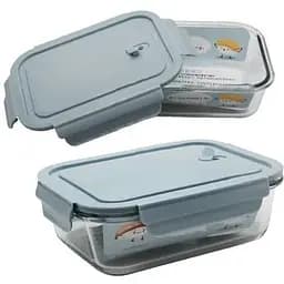 Контейнер судочек стекло 680мл с пластиковой крышкой